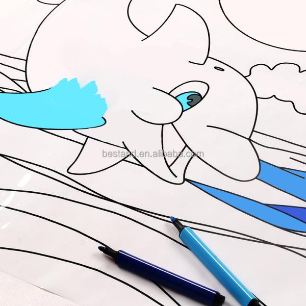 Modern Design Kids Scribble Removable Blackboard Sticker for Kids Educational Tool