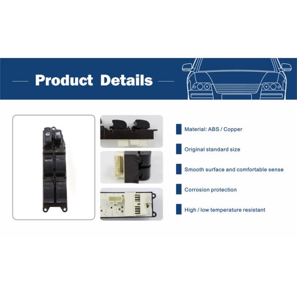 Multifunctional Left Front Car Power Window Switch Glass Button Lifter Master Switch For Toyota Camry 03-05 84820-33180