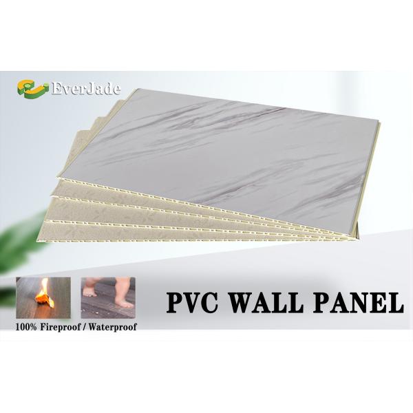 Waterproof Interior Ceiling Bamboo Fibre Pvc Wood Wall Panels for Design Home Decor