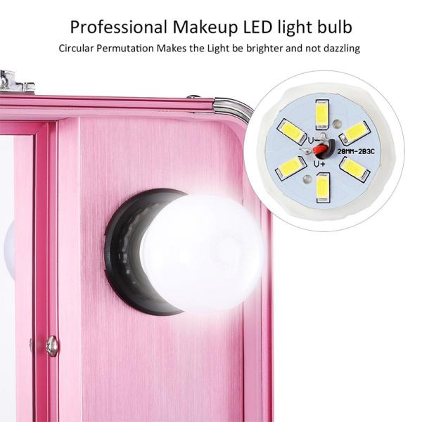 Free Standing Rolling Studio Makeup Case With Adjustable Height Support Rod