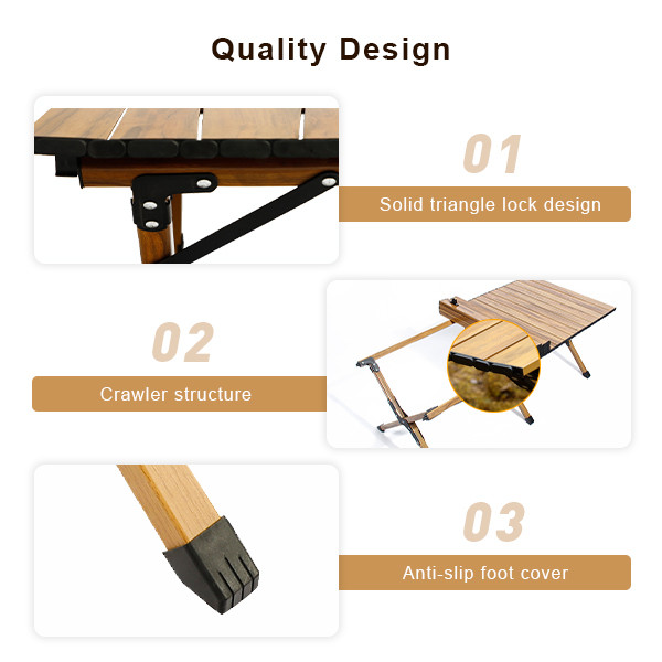 Aluminum Portable Lightweight Table For Camping Camping Folding Roll Up Table Lightweight