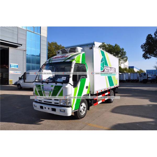 Japan Brand Isuzu 5tons Thermo King Refrigerator Refrigerated Van Truck for Food Transport