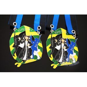 China Carnival Custom Made Medals , Silver Plating Custom Metal Medallions on sale