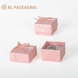 Luxury Custom Jewelry Box Paperboard Jewelry Packaging Box Custom Black Box For