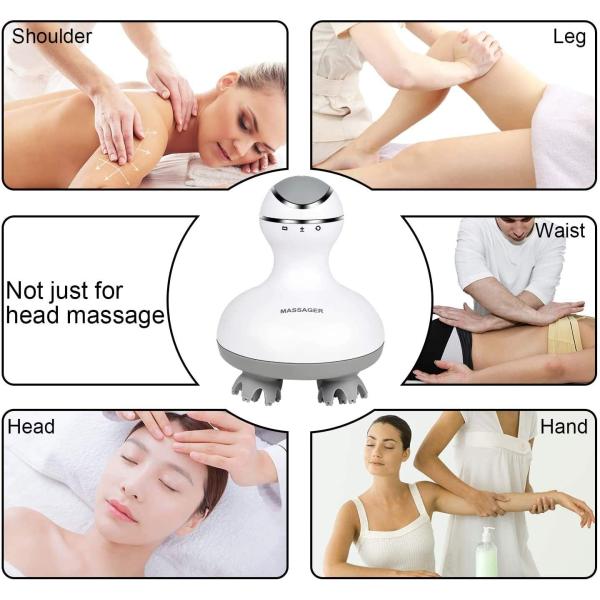 Rechargeable Head Scalp Massager Acupoint Massaging Headache Relieving 5V 1A