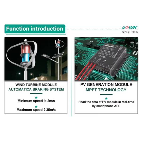 Highway Road Solar Wind Complementary Led Solar Street Lights