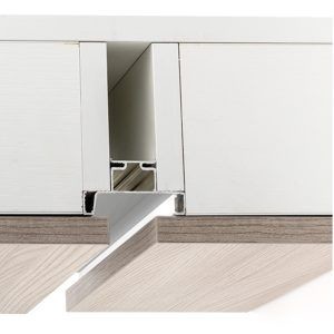 OEM Furniture Hardware Accessories Aluminium Profile For Kitchen Cabinet Doors