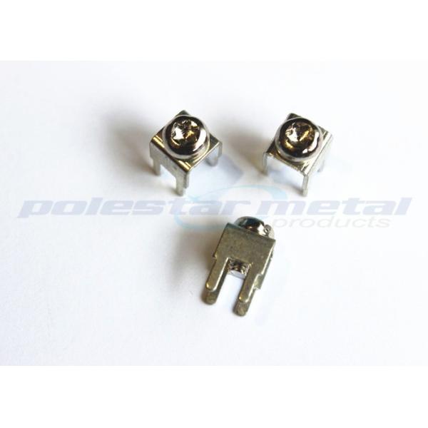 Custom 6-32 x 1/4" Brass Nickel Plated PCB Screw Terminal With Color Head Binding Screws