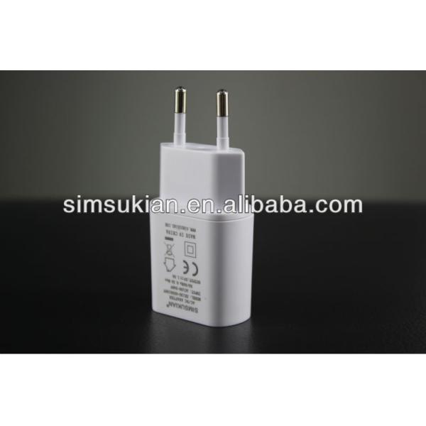 5v1a 5v1.5a europe plug usb adaptor for 4G smart phone