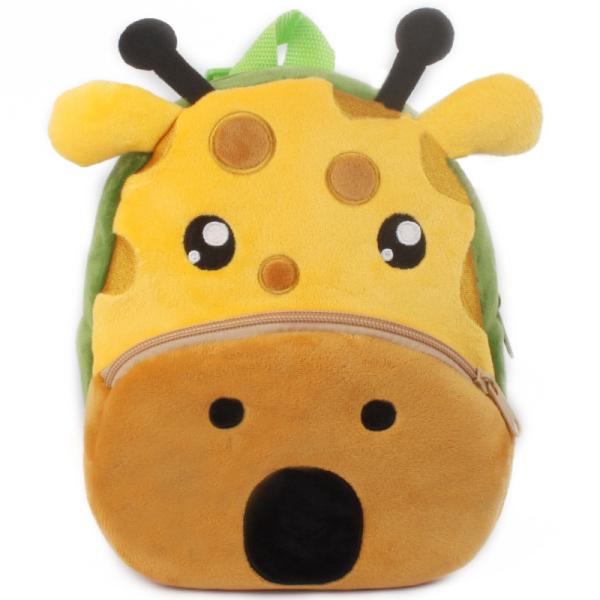School 3D Cartoon Print Plush Kids Backpack Kindergarten Boys And Girls Mini