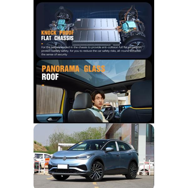 2023 2024 Volkswagen Id4 Compact SUV 5 Door 5 Seat Single-speed Transmission For Electric Vehicles Chinese Ev Car