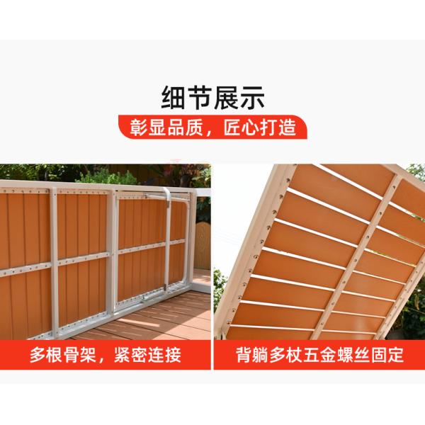 "Outdoor swimming pool lounge chair, villa courtyard hotel, outdoor leisure solid wood lounge bed, homestay, beachside anti-corrosion wood beach chair