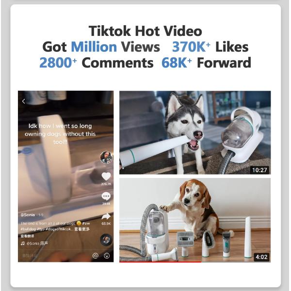 Pet Hair Vacuum Cleaner for Dogs N.W/G.W. 2.5kg/5kg Clean Your Home in No Time