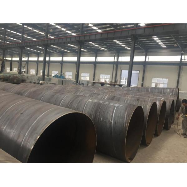 Large Diameter Spiral Welded Steel Pipe 219mm - 3500mm OD High Impact Strength