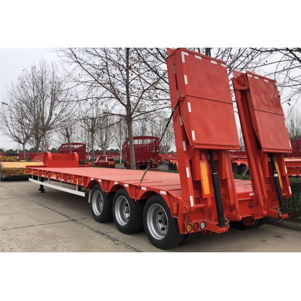 Mechanical Suspension 45-100 Tons Semi Low Bed Trailer