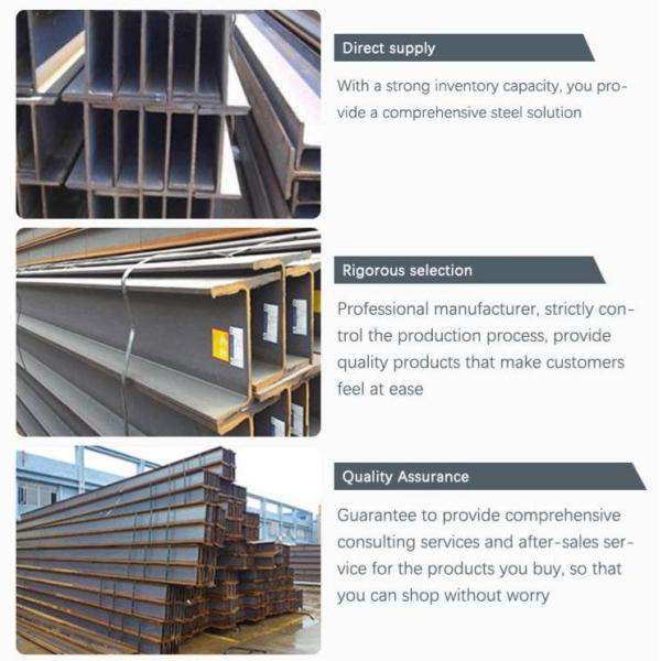 High Quality S355JR S355Q235 Carbon Steel H-Section Beam for Building for Construction