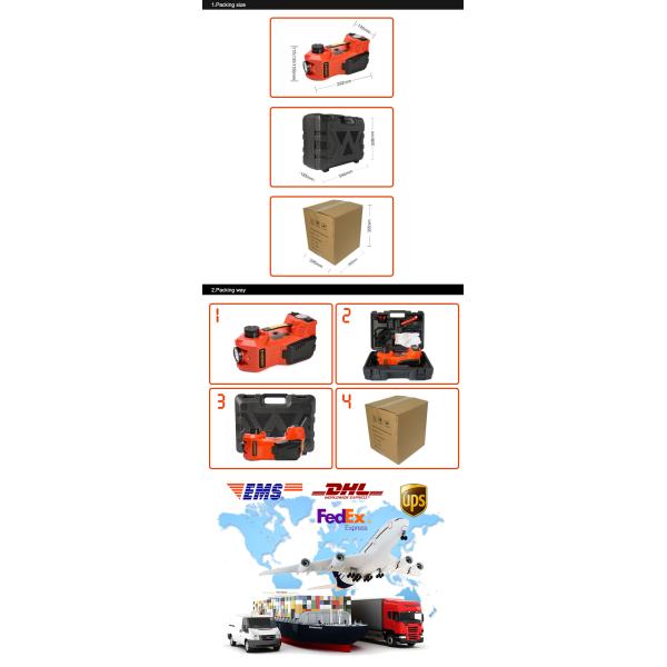 DINSEN 3 in 1 multifunctional 12v electric hydraulic jack ,inflator pump and light.