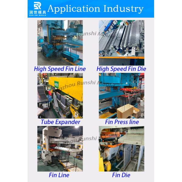 Heat exchanger coil production line using our trim punches