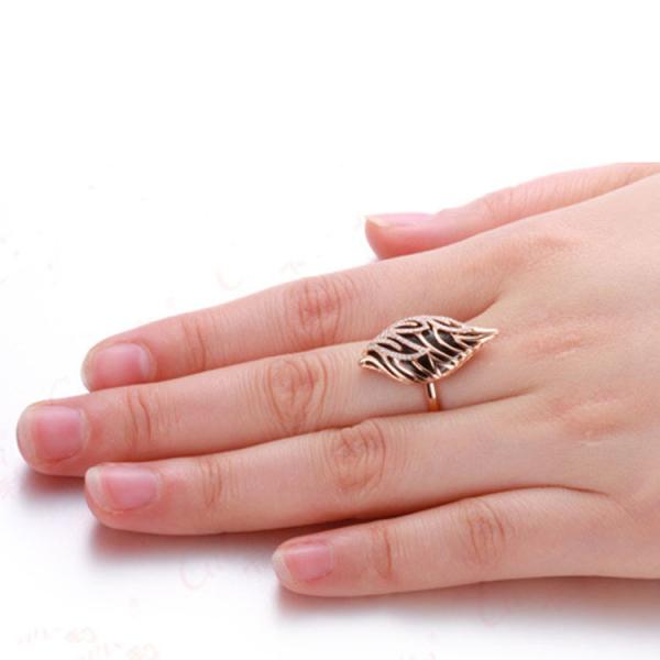 18K Rose Gold Black Onyx Diamonds Ring Pendant Earrings Jewelry Set (GDSET002)