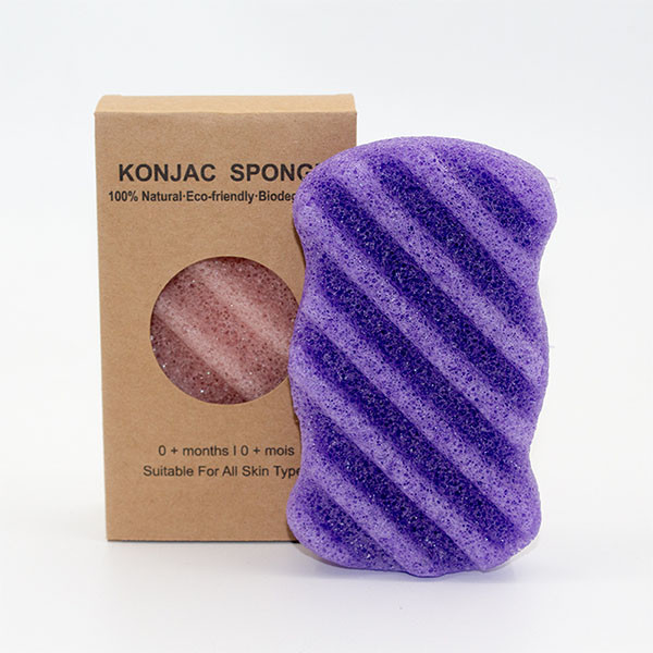Private Label Konjac Activated Wave Cleansing Sponge 8.6×6.5×2.5cm
