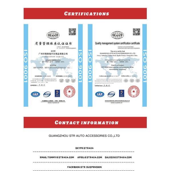 9 Step Adjustable Foam Cell Shock Absorber with 18mm Hard Chromium Piston Rod and 40mm Cylinder Piston for Off-Road Vehicles