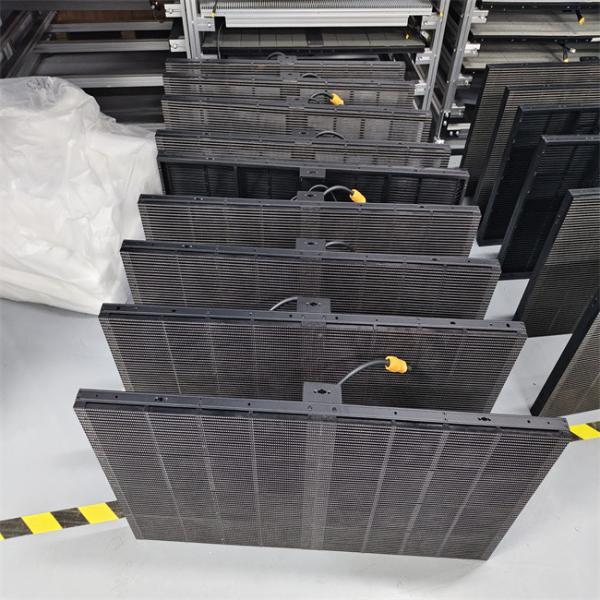 Transparent High Brightness Advertising IP67 RGB P3.91 Window Outdoor Indoor LED Grille Film Display