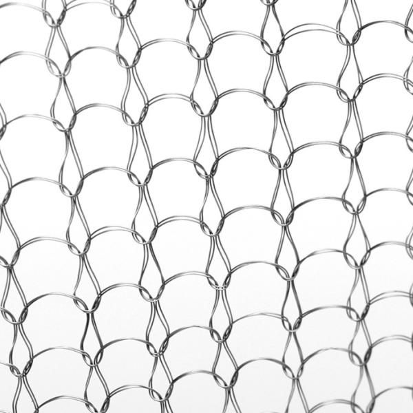Double Wires Woven Stainless Steel Knitted Mesh 99% Filter Rating Liquid Filter Elements