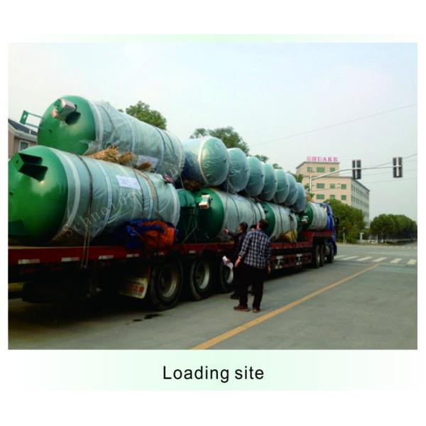 Green Color Screw Air Compressor Parts Gas Storage Tank Carbon / Stainless Steel