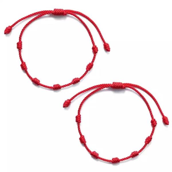 Adjustable Size Embroidery Bracelets Rope Crafts Bracelets For Couple Gift 15 - 30cm