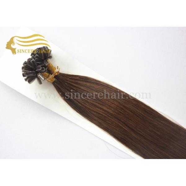 22 Inch 55 CM Remy Human hair Extensions 1.0 G Brown Pre Bonded Nail Shape Hair Extensions For Sale 18 - 20 - 22 Inch Remy Human Hair Extensions 1.0 G Jet Black #1 Pre Bonded Micro Nano Bead Tip Hair Extensions For Sale