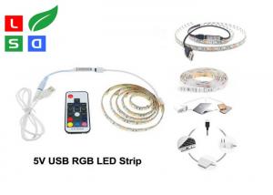 Quality CRI &gt;80 LED Commercial Lights USB Plug Rgb Flexible LED Strip For TV Background wholesale