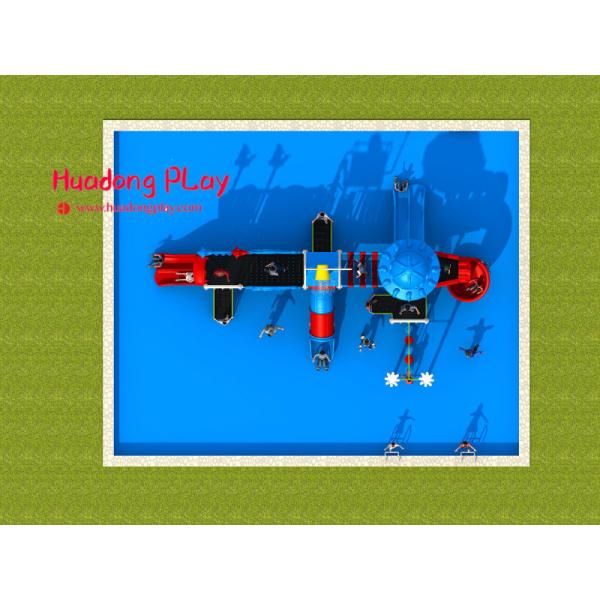 Fashionable Water Park Playground Equipment Stainless Screws Anti - Static For Kids