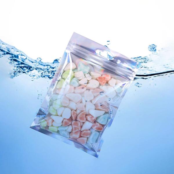 Mylar Phone Case Holographic Zipper Bag PVC Holographic Printed Plastic Packaging Bags