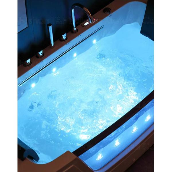 1 People Indoor Jacuzzi Bathtub Combo Massage With Double Pillow