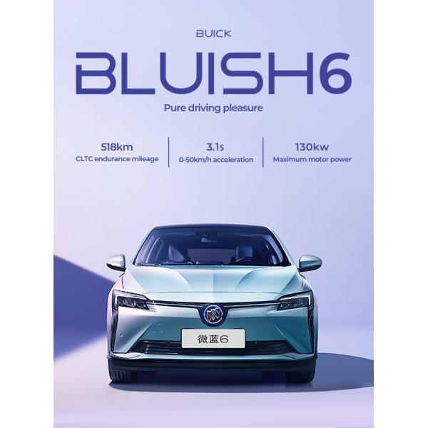 Left Hand Drvie Buick Bluish 6 Fast Speed Electric Sedan Car 170km/H