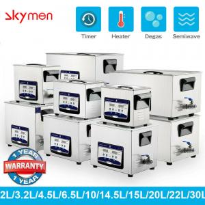 Quality 0.8L - 38L Skymen Ultrasonic Cleaner Benchtop For PCB Vinyl Record Car Parts Print Head wholesale