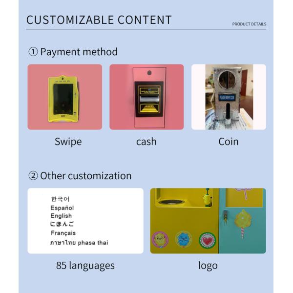 Unmanned Operation Smart Candy Floss Machine SDK ROHS