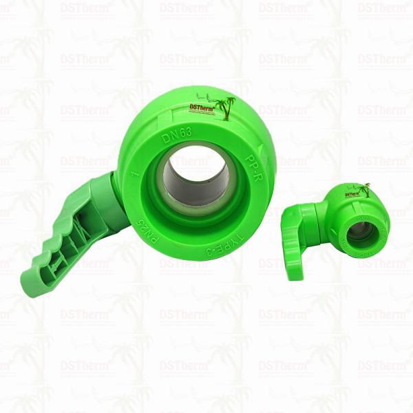 PPR Plastic Ball Valve With Waving Handle And Brass Ball Ergonomic Waving Handle 20-63mm