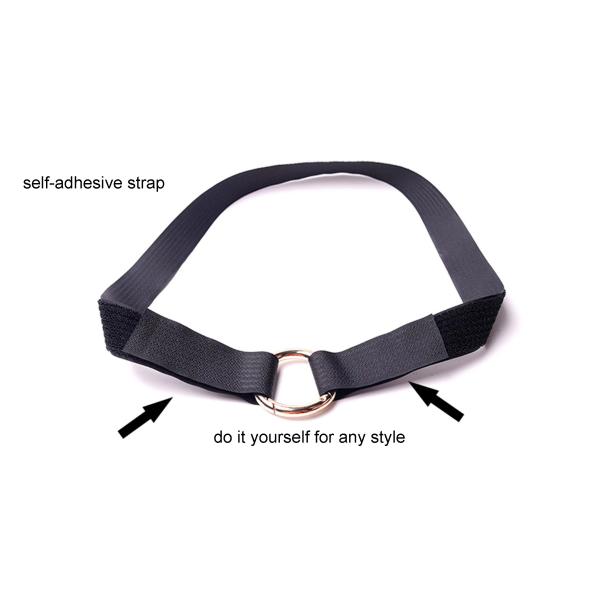 Nylon Hook And Loop Strap Black Velcro Straps Customized Color Size