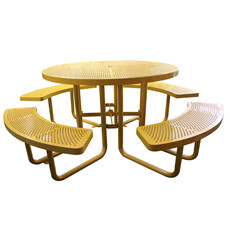 6 Feet Commercial Outdoor Metal Benches For Park Garden Community