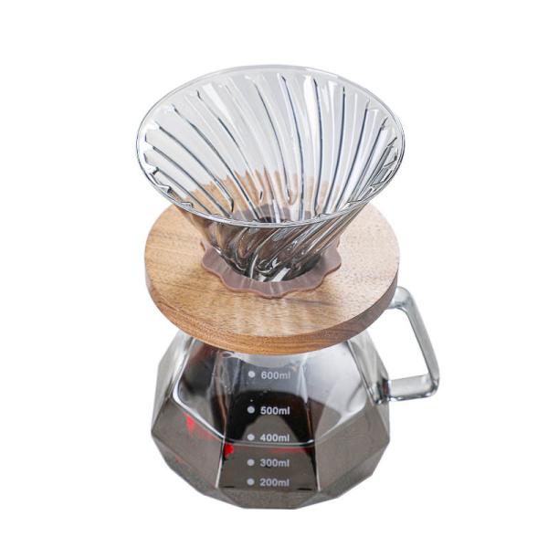 B2B Custom 400ml Glass Coffee Brewer with Stainless Steel Filter & Glass Handle|For Cafes & Catering