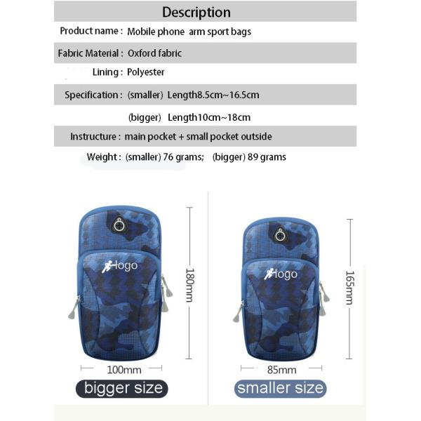 New Arrivals 2019 Outdoor Running waterproof Arm Bag Running Mobile Phone Sports Arm Bags