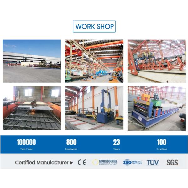 Steel Structure Prefabricated Warehouse Building Industrial Flexible Layout
