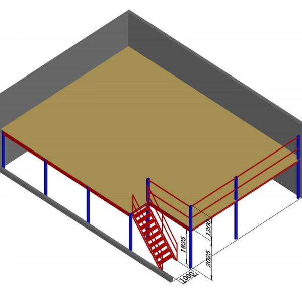 Multi Level Storage Mezzanine Rack 12000mm Mezzanine Flooring Systems