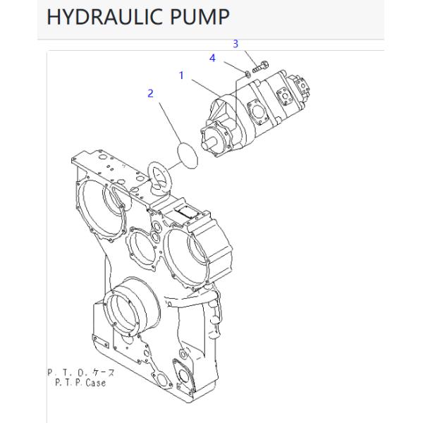 705-58-44050 7055844050 FOR KOMATSU D375A-3A D375A-3 D375A-5 D375A-5D EXCAVATOR PARTS HYDRAULIC FAN PUMP GEAR PUMP PUMP GP-PISTON AFTERMARKET ORIGINAL