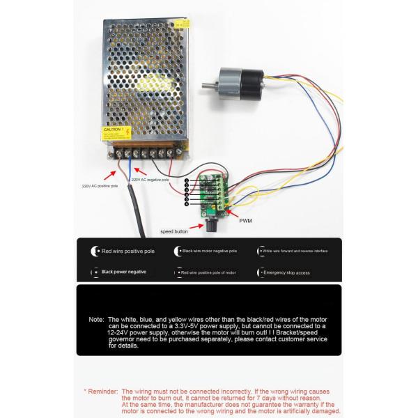 24v Brushless Motor Kit 48VDC Miniature Dc Brushless Gear Motor