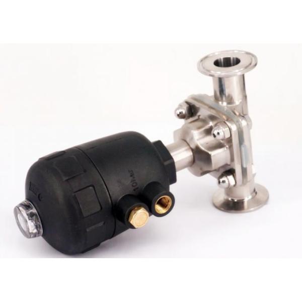 Multi Connection Ss Diaphragm Valve , Diaphragm Pneumatic Valve Tri Clamped
