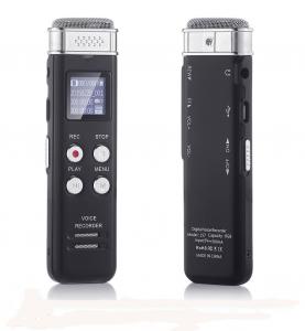 China 8GB Digital Audio Voice Sound Activated Recorder Dictaphone with MP3 Player / Auto Saving File Every 5 Seconds on sale