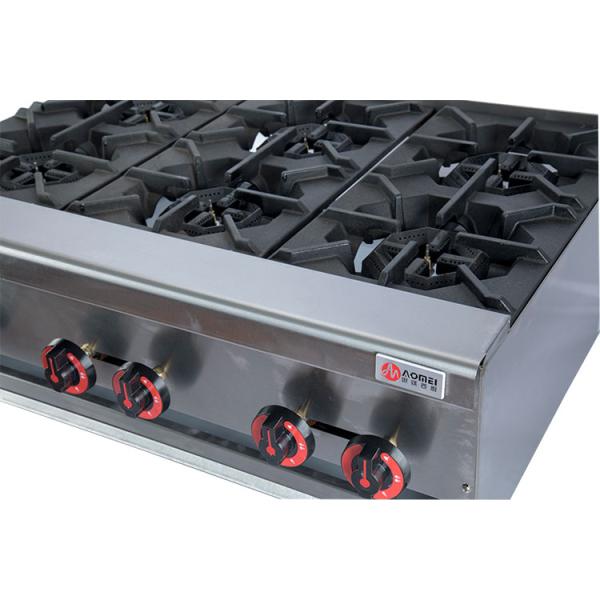 Video Technical Support High Productivity Commercial Portable Gas Stove with 6 Burners
