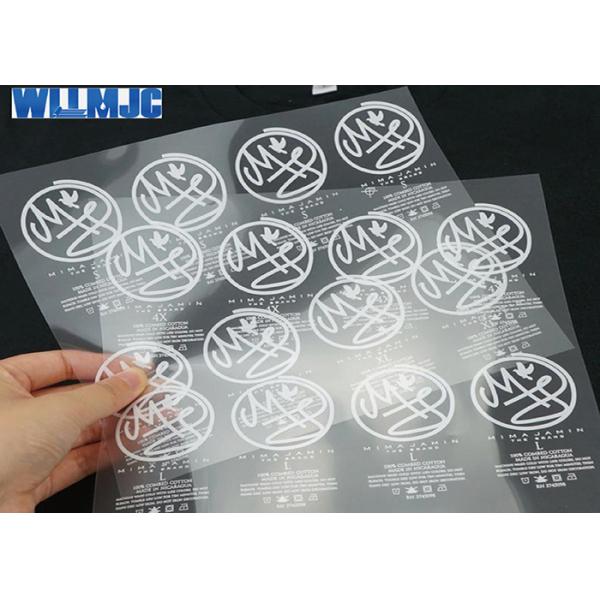 Durable Cad Cut Thermo Film / Heat Transfer Clothing Labels Pantone Color